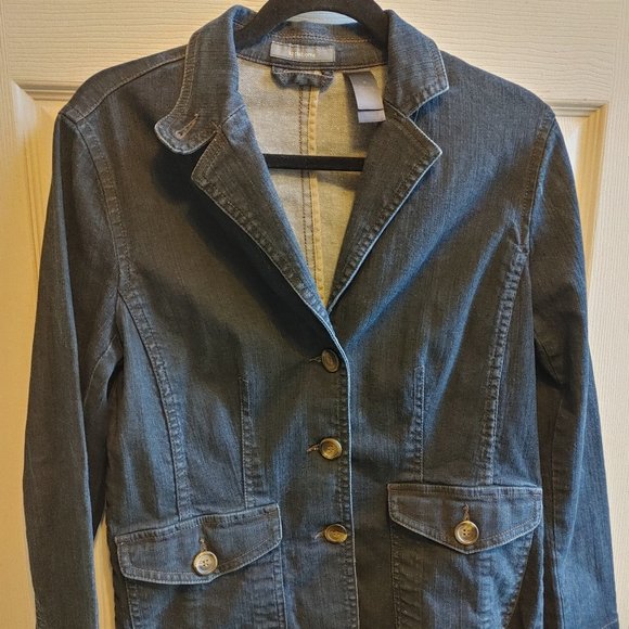 Ladies Liz Claiborne Jean Jacket size Medium - Picture 1 of 5